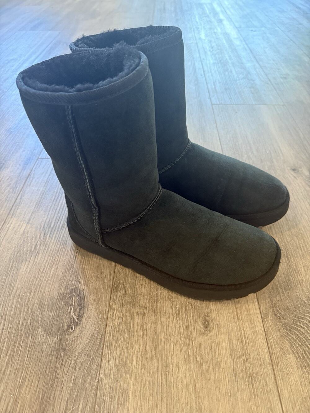 UGG Classic Boots Black Suede Women’s Size 9 EU 40 (S/N 1016223)